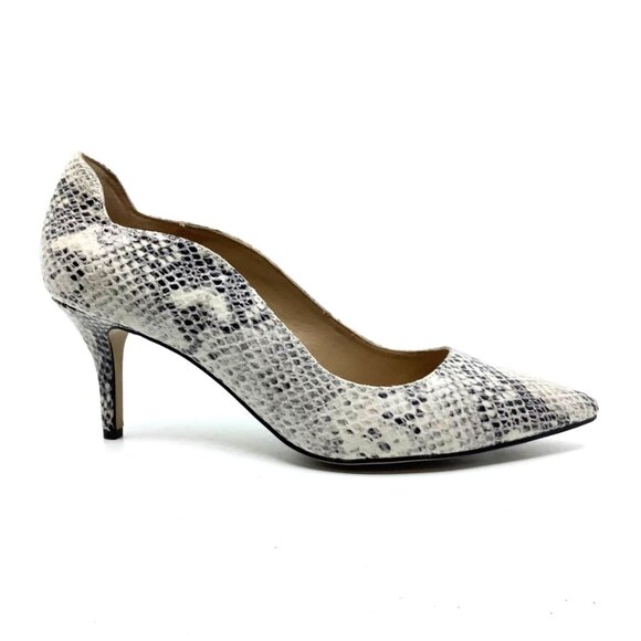 Snake pattern leather pumps heels - Picture 2 of 6